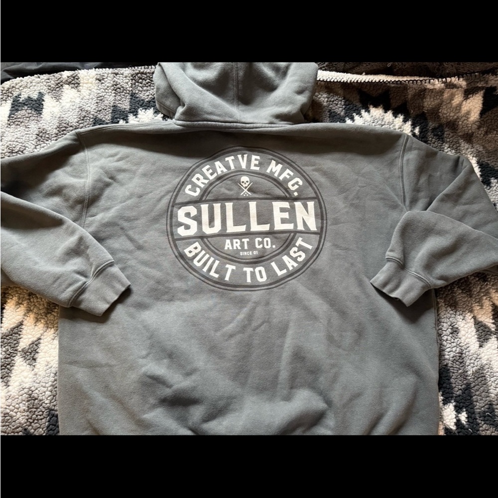 Sullen Art Co. Men’s Gray Graphic Hoodie - Built To Last